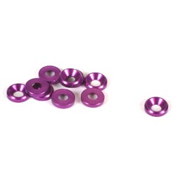 GS Racing Шайба потайная 4 мм аннодированная, Purple (10)