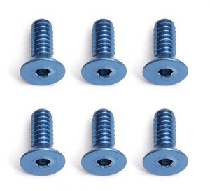 Associated Винт 4-40 X 5/16" FT 4-40 X 5/16" Flat Head Socket Screw, blue aluminum