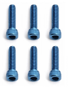 Associated Винты FT 4-40x7/16 Cap blue alum (6шт)
