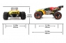 Радиоуправляемая трагги Remo Hobby EVO-R Brushless 4WD 2.4G 1/8 RTR (цвет красный)