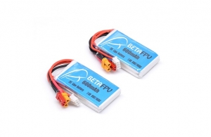 Аккумулятор BETAFPV 600 mAh 2S 7.4V 80C LiPo (2шт) BETA-0052
