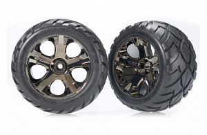 Traxxas Колеса в сборе Anaconda-All-Star перед, хром, 2шт