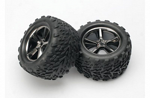 Traxxas Колеса в сборе Talon-Gemini, хром (2шт)
