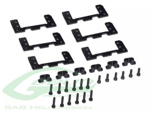 H0245-S Карбоновые площадки крепления сервомашинок Goblin 500
