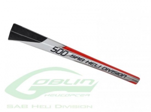 H0276-S Хвостовая балка карбоновая White/Red Goblin 500