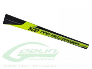 H0278-S Хвостовая балка карбоновая Yellow/Black Goblin 500
