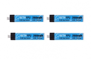 Аккумулятор BETAFPV 260 mAh 1S 3.7V HV LiPo Whoop Battery (4шт)