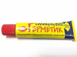 Герметик силиконовый прозрачный 40 мл.
