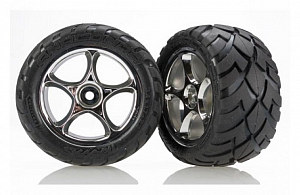 Traxxas Колеса в сборе 2.2" Anaconda задние, хром, 2шт