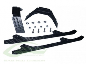 H0386-S Комплект шасси Goblin 500/570 желто-зеленый