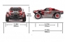 Радиоуправляемый шорт-корс трак 1:10 Remo Hobby 9EMU Racing Brushless 4WD 2.4Ghz RTR (синяя)