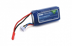 E-Flite Li-pol 11.1V 450mAh, 30C, 3s1p, JST