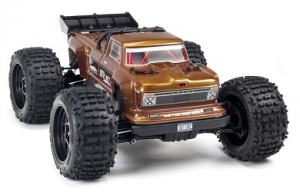 Монстр ARRMA 1:10 OUTCAST 4x4 4S BLX Brushless Stunt Truck with Spektrum RTR, Bronze