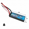 Аккумулятор LiPo B&C - 7.6v 7500мАч 120C (2S HV, Hardcase, разъём Bullet 4 мм/T-Plug)