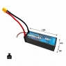 Аккумулятор LiPo B&C - 11.1v 6000мАч 90C (3S, Hardcase, разъём Bullet 5.0 мм + XT60)
