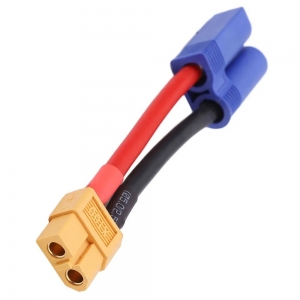 Переходник XT60 (мама) - EC5 (папа) 150 мм 10AWG