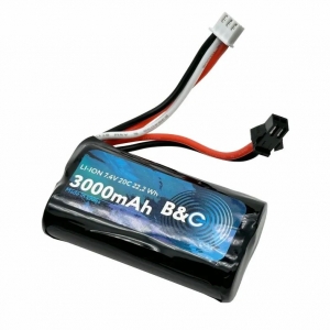 Аккумулятор Li-ion B&C 3000 mAh, 7,4V, 20C, SM-2P