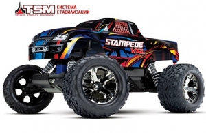 Радиоуправляемая модель монстра TRAXXAS Stampede VXL 2WD RTR 1:10 TSM