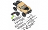 Модель для трофи 1:10 Axial SCX10 II Honcho 4WD, электро, RTR (AX90059)