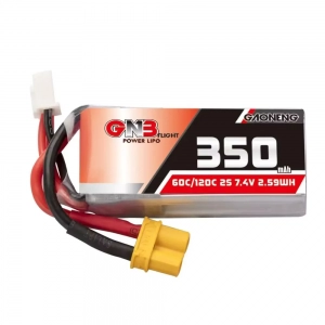 Аккумулятор GNB 350mah 2S1P 7.4V 60C XT30 SoftCase