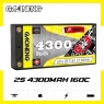 Аккумулятор GNB 4300MAH 7.4V 2S1P 160C HV Bullet 5.0 мм на XT60