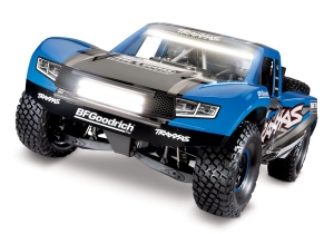 Радиоуправляемая машина шорт-корс Traxxas Unlimited Desert Racer 1:7 6S, свет в комплекте (цвет синий).
