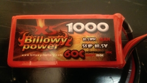 Billowy power 5S 1000mAh 60C
