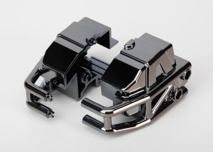 Bumper, front (black chrome) (left & right)