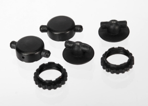 Caps & spring retainers, GTR shocks (upper cap (2), upper retainer (2), lower retainer (2))