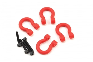 BUMPER D-RINGS, RED (FRONT OR
