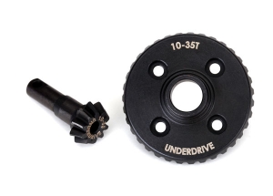 Ring gear, differential: pinion gear, differential (underdrive, machined)