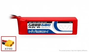 Аккумулятор nVision LiPo 5000mAh 4S 14.8V 60C (XT90 plug)