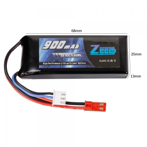 Аккумулятор Zeee Power 2s 7.4v 900mah 45c SOFT
