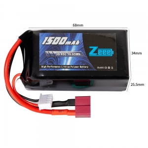 Аккумулятор Zeee Power 3s 11.1v 1500mah 45c SOFT