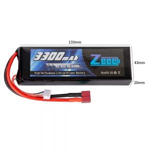 Аккумулятор Zeee Power 4s 14.8v 3300mah 45c SOFT