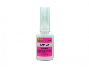 Клей ZAP цианокрилатный PT-09 ZAP-A CAP жидкий, застывание 1-5с полное 10с,14,1г
