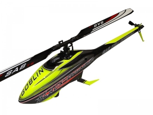 Goblin Black Thunder 650 Yellow/Carbon (With ThunderBolt Main And Tail Blades)