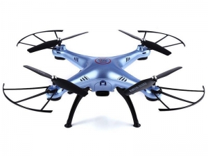 Р/У квадрокоптер Syma X5HW (голубой) с FPV трансляцией Wi-Fi, барометр 2.4G RTF