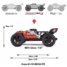 Радиоуправляемая модель монстра ARRMA Kraton V2 BLX 1:10 4WD 4S Brushless RTR (цвет красный)