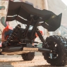 Радиоуправляемая модель монстра ARRMA KRATON V6 BLX 1:8 4WD 6S Brushless RTR (цвет синий с оранжевым)