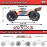 Радиоуправляемая модель монстра ARRMA KRATON V6 BLX 1:8 4WD 6S Brushless RTR (цвет синий с оранжевым)