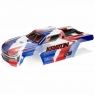Радиоуправляемая модель монстра ARRMA KRATON V6 BLX 1:8 4WD 6S Brushless RTR (цвет синий с красным)