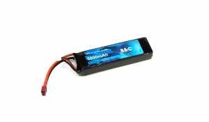 Аккумулятор LiPo B&C - 11.1v 5000мАч 90C (3S, Softcase, разъём T-Plug)
