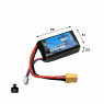 Аккумулятор B&C 650 mAh 4S(14,8V) 75С XT60, Soft Case