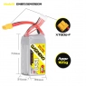 Аккумулятор GNB 1550MAH 4S 14.8V 100С/200C XT60 SoftCase RC FPV drone LiPo Battery Pack Graphene
