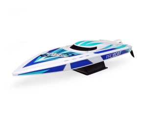 Радиоуправляемый катер ProBoat Sonicwake 36" v2 6S Brushless Deep-V RTR c функцией автопереворота (цвет белый с синим)