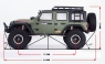 Радиоуправляемая модель для трофи Yikong 4102 1/10 crawler Rubikon RTR (цвет желтый)